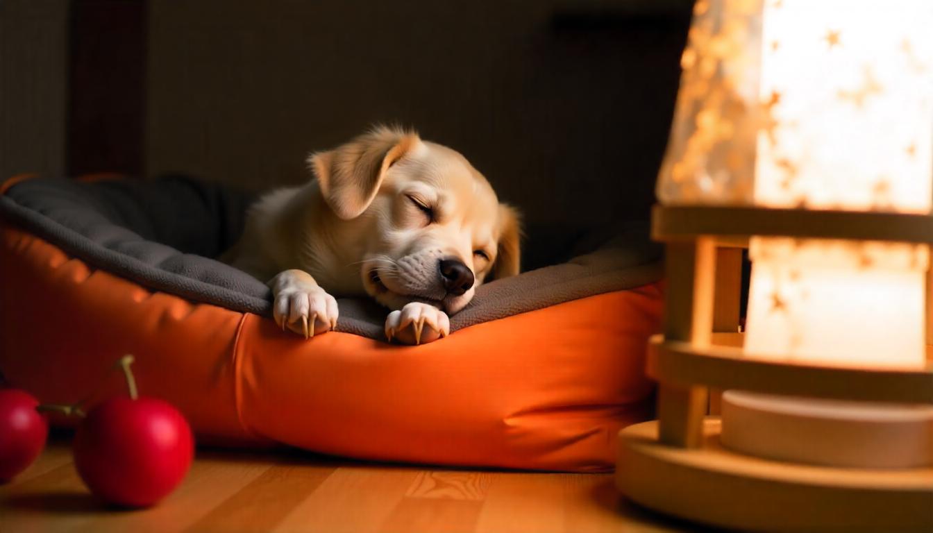 Cozy heated dog bed with soft plush surface, providing warmth and comfort for dogs in cold weather or indoor spaces.